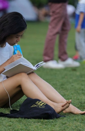 No1301 纯白少女唯美风，就算请模特草地摆拍，也不过如此了 第1套