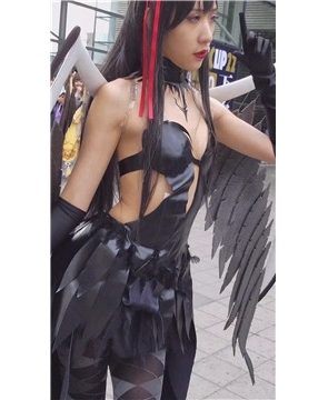 4k-玩cosplay的二次元少女