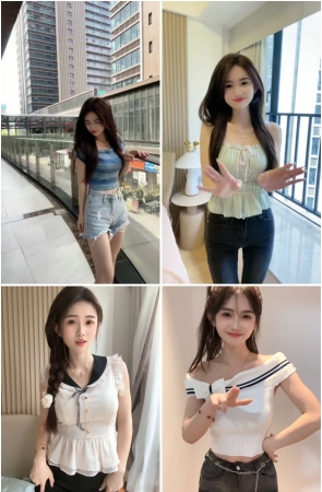 第166期：抖音主播【美美】364部短视频合集，视频时长1:16:29，大小3.3GB