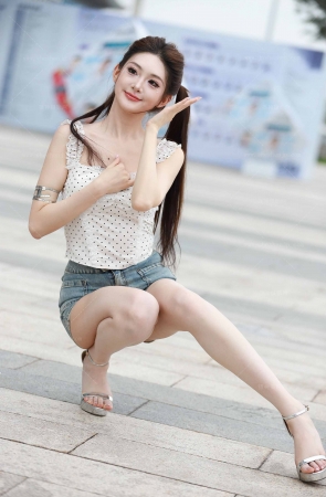 网红粥粥酱和粉丝互动 10P