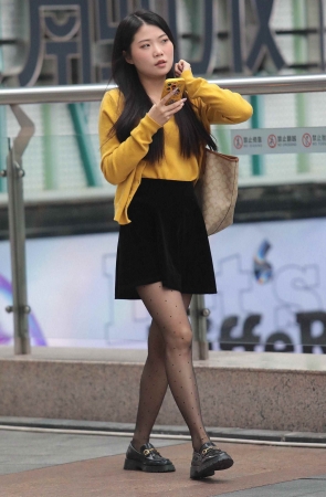 街拍黑丝少妇-15P