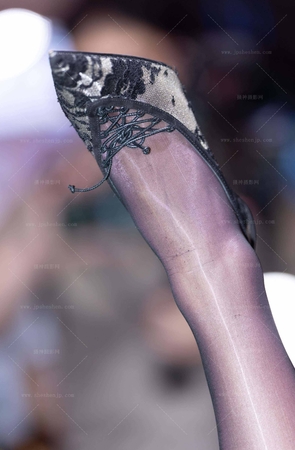 LB221-76P 杭州台球展-172模特文鸳的油亮黑丝美腿