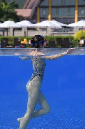 三亚旅拍 文文连体豹纹