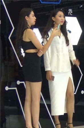 车展包臀裙美女靓模