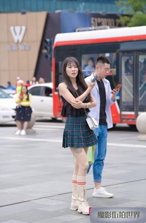 百褶裙再加上超薄肉丝3A1049[370M]