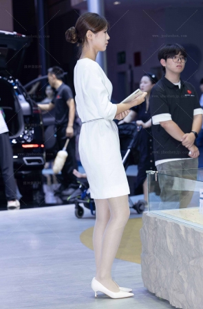 LB512-50P 成都车展-奇瑞展台的薄丝长腿礼仪小妹