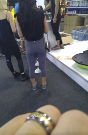 曲线七分紧身裤