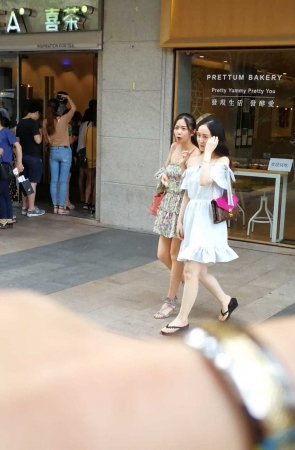 连衣短裙，美腿，凉高，美女（17）