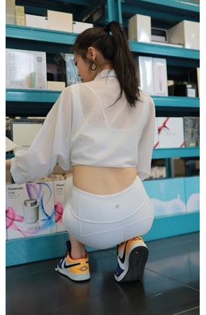 （套图）白色瑜伽裤女孩 (860P)