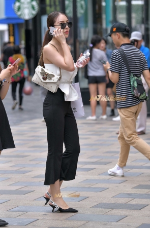 性感西裤气质少妇