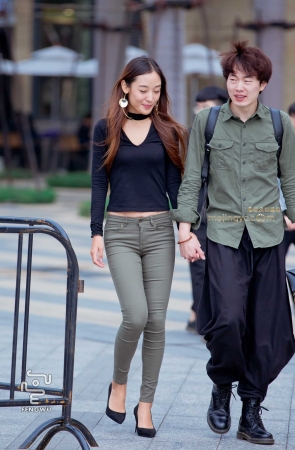 紧身长裤，高跟（12）