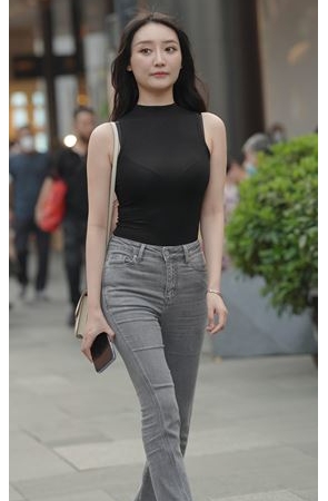 灰色紧牛美女(88P)