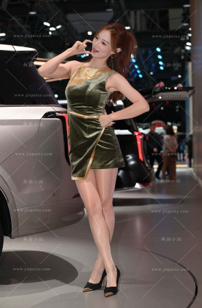 清新秀气高颜值肉丝美女车模 [21P]