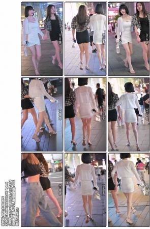 SH-SP-68步行街包臀裙美腿闺蜜