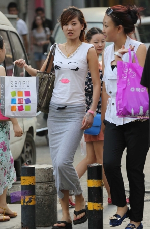 李欢原创——–灰色一步裙（19P）