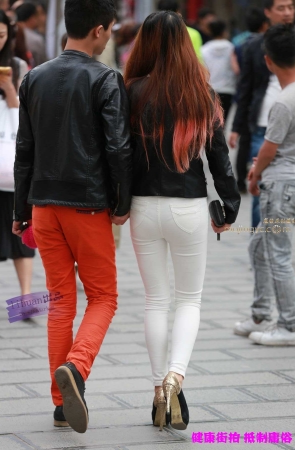 李欢原创——–白裤，紧翘（17P）