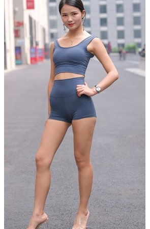 高腰瑜伽短裤小妹(169P)