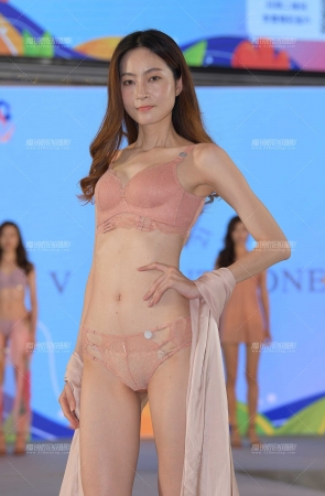 性感内衣秀，一模两套