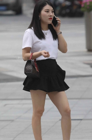 街拍高跟短裙shaofu