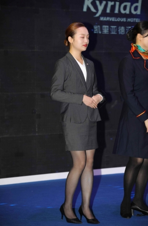 酒 店黑 丝 高 跟经理端庄优雅气质