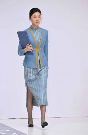 2641-14-58√锦江饭店-端庄灰丝部长 7P