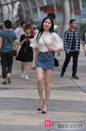 牛仔包屯裙美女3A3746[303M]