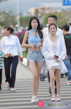 高挑漂亮好身材热裤美女MJ512[455M]