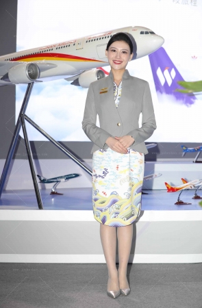 乘务长海天祥云超薄灰丝高跟优雅大气原图147P 11P