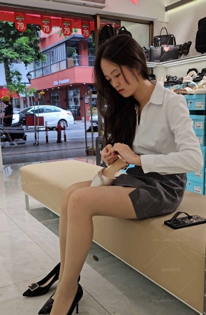 鞋店上集-技术性拍摄极品肉丝试鞋4K6min