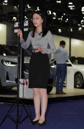 车展篇-知性美平底肉丝主播170P相机4K视4min 12P