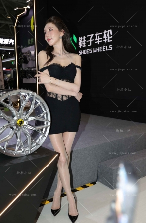 改装车展性感油亮肉丝高跟模特 [21P]