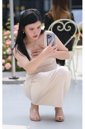爱拍照的包臀裙美女(126P)