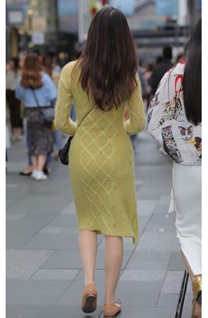 连体包臀长裙妹子(55P)