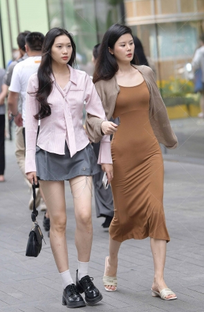 收腰纯色长裙*240624-3-69 15P