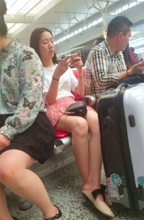 甜美性感的大学美女会计