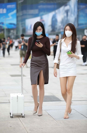 紧身裙装肉 丝高 跟气质身材绝了