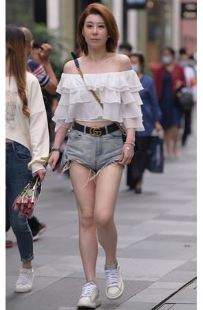 牛仔热裤妹子(49P)