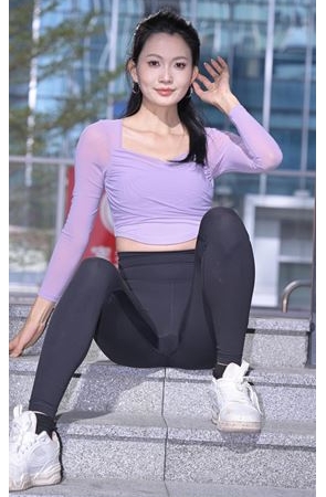 黑色瑜伽裤美女(1088P)