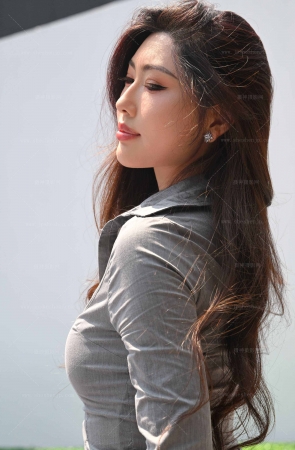 26322-4-121√皮短裙黑丝-叶濛雨 10P