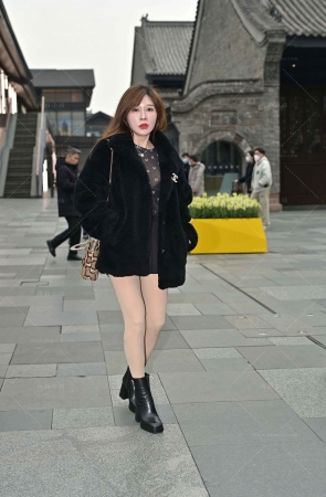 秋冬装，光腿神器韵味美妇