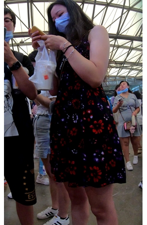 花裙美女