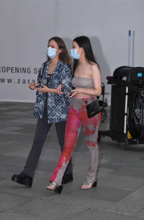 复古欧美风紧身裤