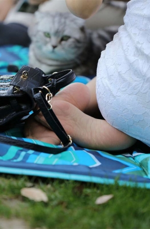 No697 矜持高冷的女神范，这种级别的长丝足底看到就是赚到