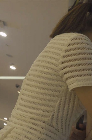 商场服务员的肉丝高跟脚