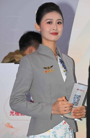 SH25-228-49√海航空姐-天冷了当然要穿厚丝啦哈哈哈