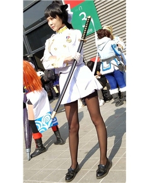 4k-极品黑丝美腿cosplay的二次元美少女