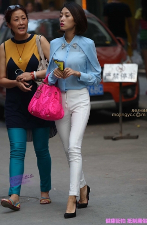 李欢原创——–白裤，气质女（11P）