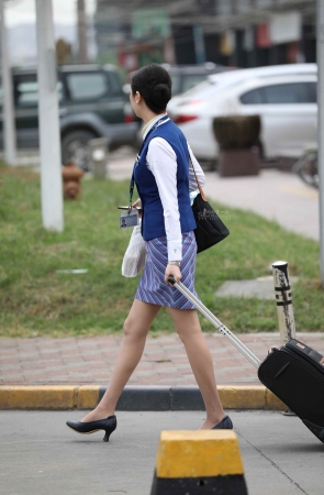 乘务长肉 丝极品美tui气质不一般啊