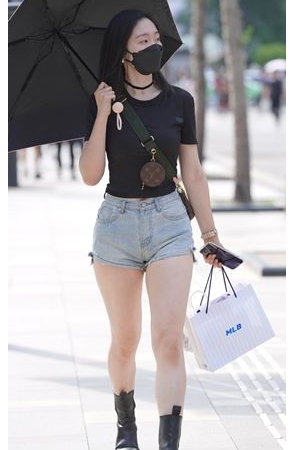 白皙美腿热裤美女(86P)