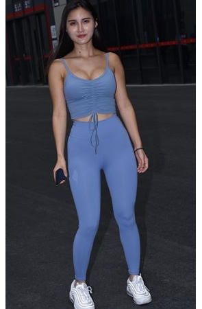 高腰紧身裤美女(71P)